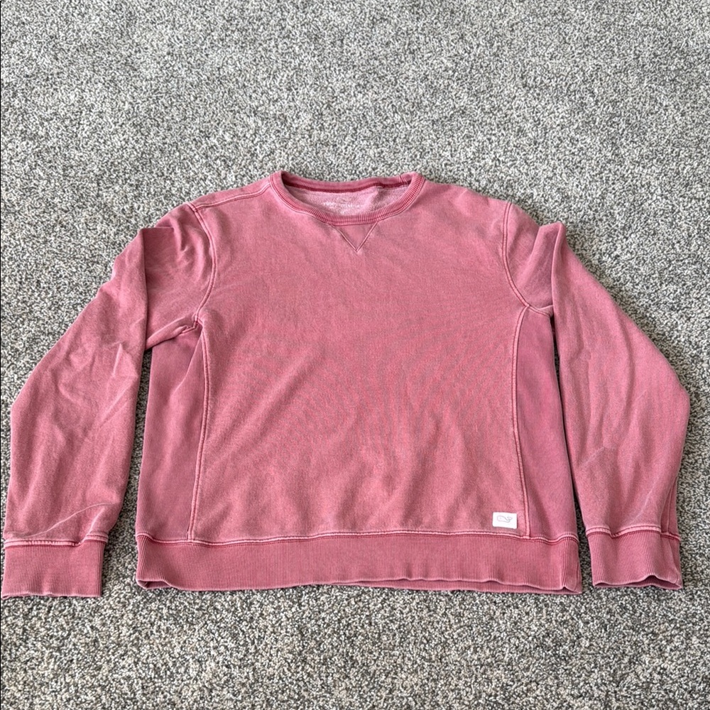Vineyard Vines Men’s Medium Salmon Crewneck Sweatshirt